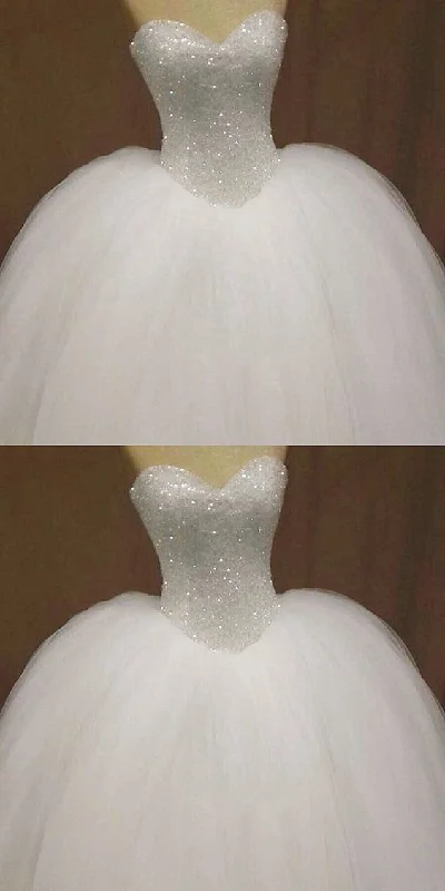 Bling Sweetheart Wedding Dress Drop Waist Ball Gown For Women prom dress, evening dress cg21658 Bling Sweetheart Wedding Dress Drop Waist Ball Gown For Women prom dress, evening dress cg21658