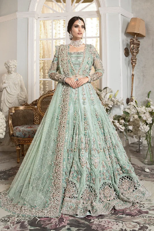 Wedding dresses with open back for elegance -Buy Online Pakistani Bridal Dress in Mint Lehenga Gown Style Wedding dresses with open back for elegance -Buy Online Pakistani Bridal Dress in Mint Lehenga Gown Style