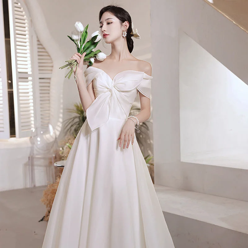 Cinessdshop princess costume ideas French Style Light Wedding Dress 2024 Satin Outdoor Yarn Mori Travel Photography Bridal Wedding Engagement Dress off-Shoulder Cinessdshop princess costume ideas French Style Light Wedding Dress 2024 Satin Outdoor Yarn Mori Travel Photography Bridal Wedding Engagement Dress off-Shoulder