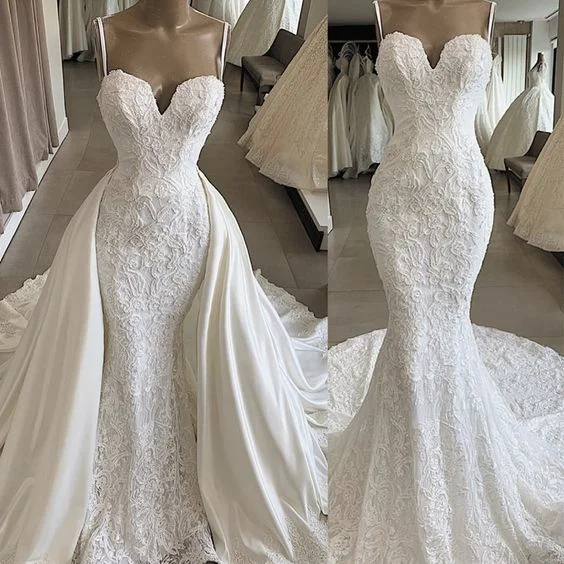 detachable skirt wedding dress, lace applique wedding dress, Formal Prom Dress cg17737 detachable skirt wedding dress, lace applique wedding dress, Formal Prom Dress cg17737