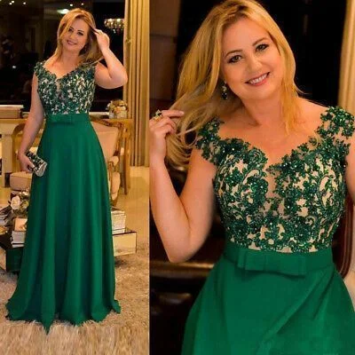 Elegant A Line Beaded Appliques Mother Of Bride Dresses Wedding Guest Party Gown Prom Gown cg12157 Elegant A Line Beaded Appliques Mother Of Bride Dresses Wedding Guest Party Gown Prom Gown cg12157