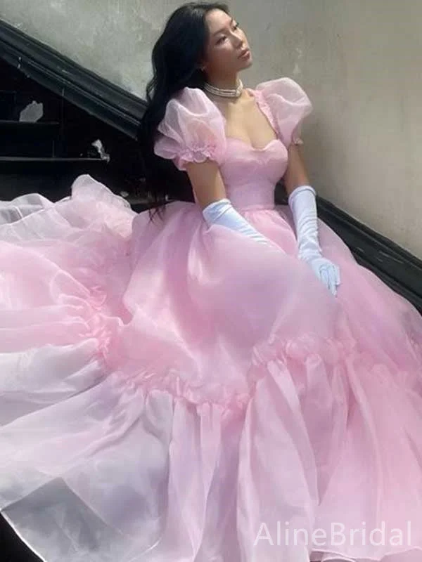 Simple wedding dress with clean satin finish -Gorgeous Summer Sweatheart Ruffles A-line Long Wedding Dresses,WD3061 Simple wedding dress with clean satin finish -Gorgeous Summer Sweatheart Ruffles A-line Long Wedding Dresses,WD3061