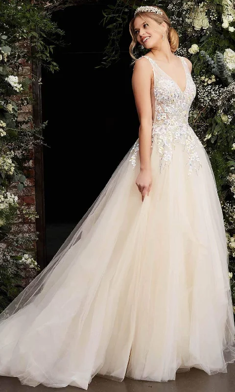 Wedding dress with structured bodice for support -Jovani Bridal JB07200 Ballgown