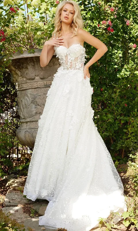 Vintage wedding dress for retro bridal style -Jovani Bridal JB23918 - Bridal Gown