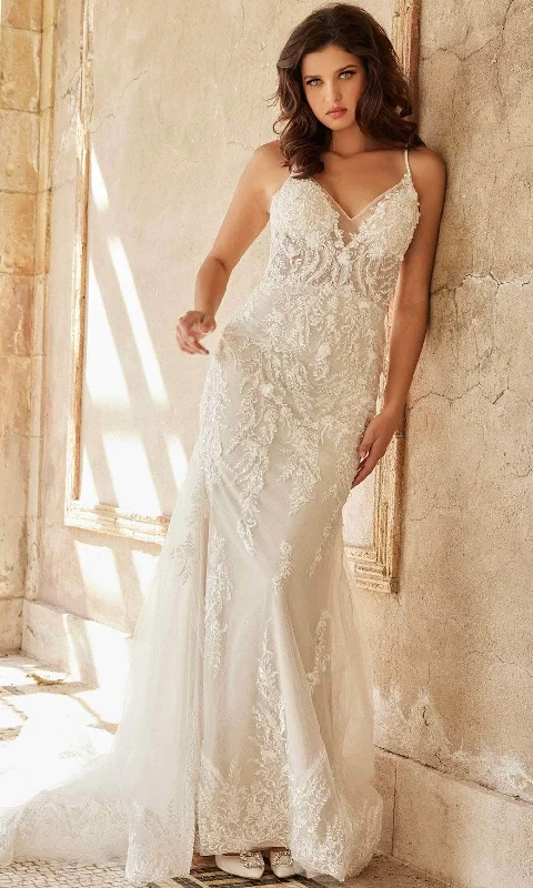 Wedding dress with pearl accents for classic charm -Jovani Bridal JB37532 - Bridal Gown Wedding dress with pearl accents for classic charm -Jovani Bridal JB37532 - Bridal Gown