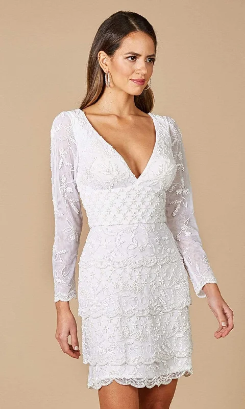 Modern wedding dress for contemporary bride -Lara Dresses 51062