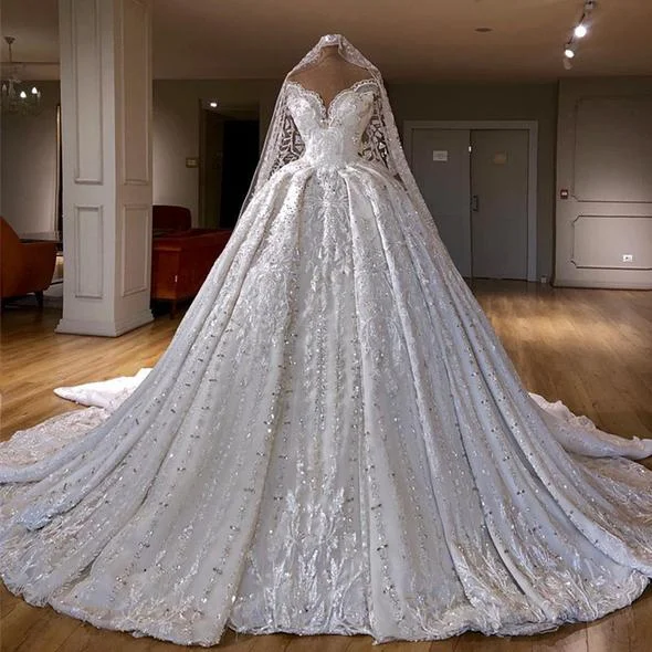 Luxury Beaded A-Line Wedding Dress Sweetheart Lace Appliques Wedding Gowns Custom Make Handmade Bridal Dress Prom Dress cg20064 Luxury Beaded A-Line Wedding Dress Sweetheart Lace Appliques Wedding Gowns Custom Make Handmade Bridal Dress Prom Dress cg20064