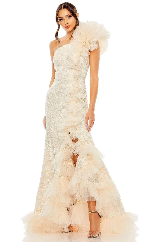 A-line wedding dress with lace sleeves for detailed design -Mac Duggal 20548 - Assymetricl Ruffle Prom Dress A-line wedding dress with lace sleeves for detailed design -Mac Duggal 20548 - Assymetricl Ruffle Prom Dress