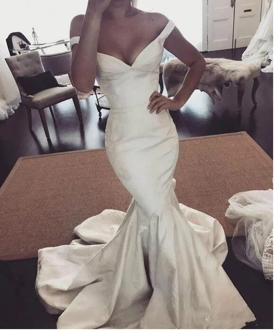 Mermaid Wedding Dresses Off The Shoulder Sleeveless Bridal Gowns prom dresses cg20889 Mermaid Wedding Dresses Off The Shoulder Sleeveless Bridal Gowns prom dresses cg20889