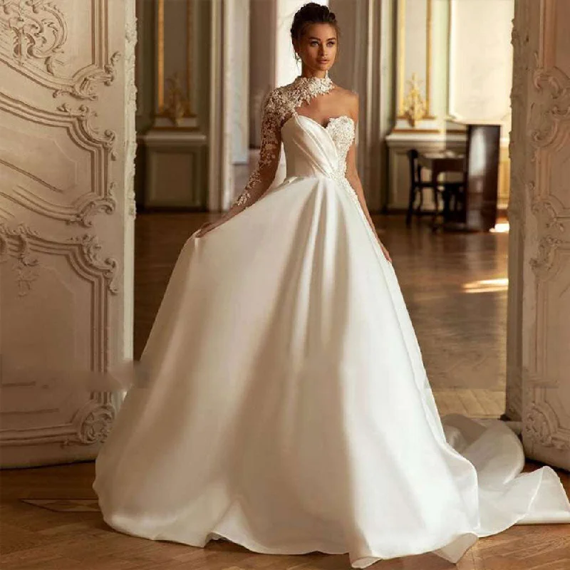 Cinessd Back to school outfit Modern Floor-Length Wedding Dresses For Women Elegant 2024 Off-The-Shoulder Boat Neck Bride Bridal Gowns Sexy Open Back Cinessd Back to school outfit Modern Floor-Length Wedding Dresses For Women Elegant 2024 Off-The-Shoulder Boat Neck Bride Bridal Gowns Sexy Open Back