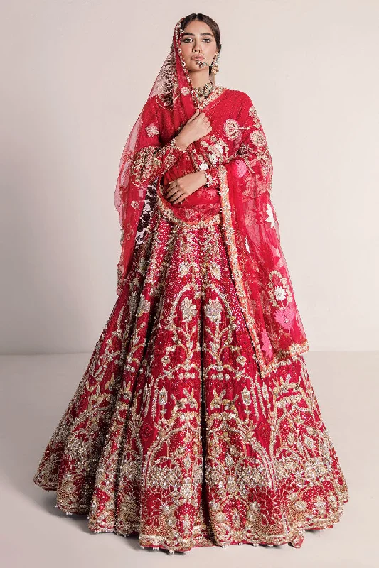Wedding dress with tulle skirt for playful elegance -Pakistani Bridal Red Wedding Dress Maxi style Wedding dress with tulle skirt for playful elegance -Pakistani Bridal Red Wedding Dress Maxi style