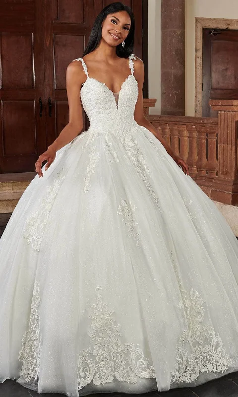 Bridal wedding dress with sheer details -Rachel Allan Bridal Rb6118 - Scoop Back Ballgown Bridal wedding dress with sheer details -Rachel Allan Bridal Rb6118 - Scoop Back Ballgown