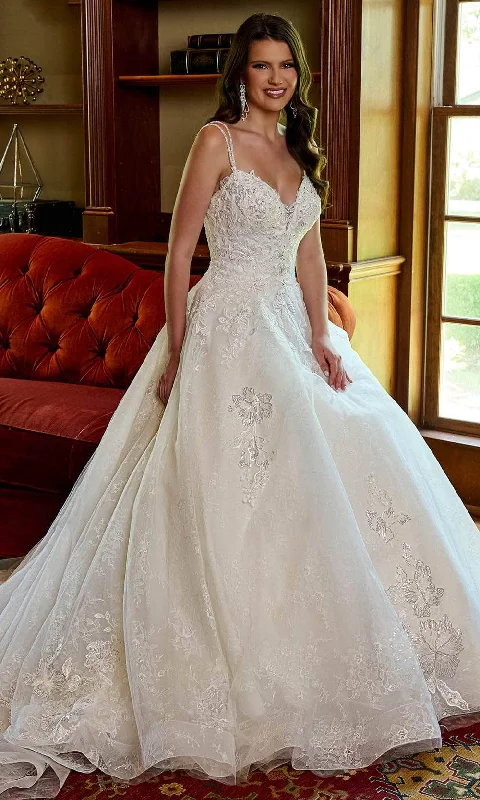 Elegant wedding dress with sheer lace skirt -Rachel Allan RB3180 - Sequin Embroidered Bridal Gown Elegant wedding dress with sheer lace skirt -Rachel Allan RB3180 - Sequin Embroidered Bridal Gown