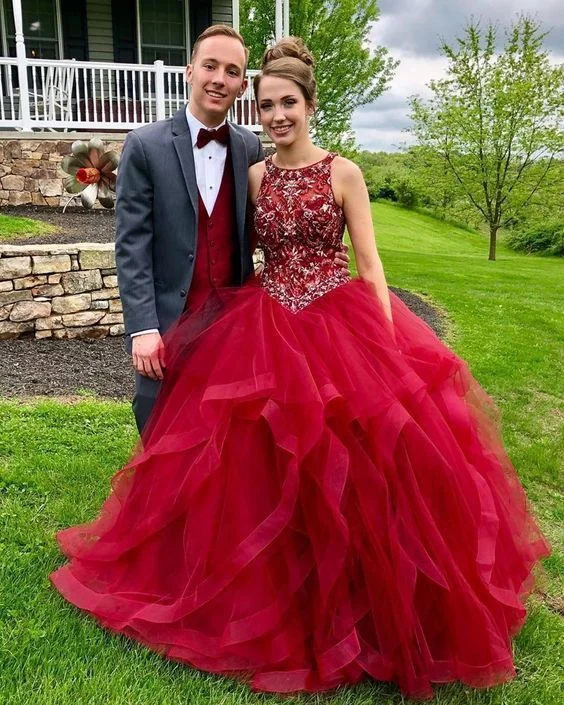 Red Prom Dress,O-Neck Wedding Dresses,Beading Prom Dresses,Tulle Prom Gown cg12591 Red Prom Dress,O-Neck Wedding Dresses,Beading Prom Dresses,Tulle Prom Gown cg12591