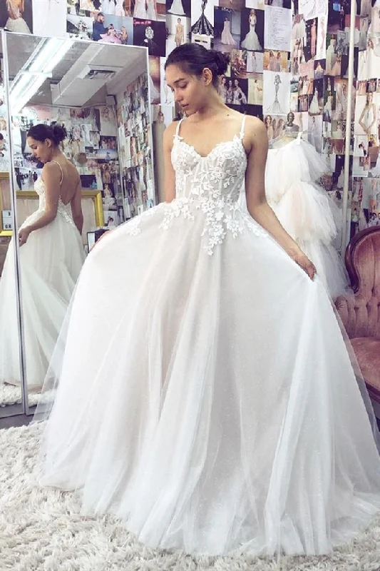 Thin Straps Backless White Lace Long Prom Wedding Dress, White Lace Formal Dress, White Evening Dress cg21334 Thin Straps Backless White Lace Long Prom Wedding Dress, White Lace Formal Dress, White Evening Dress cg21334