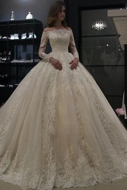 Vintage A Line White Ivory Wedding Dress Off Shoulder Lace Appliques Bridal Gown Prom Dresses cg16693 Vintage A Line White Ivory Wedding Dress Off Shoulder Lace Appliques Bridal Gown Prom Dresses cg16693